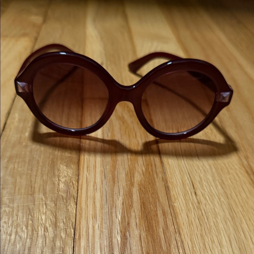 Valentino Burgundy Sunglasses